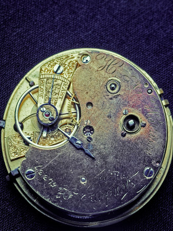 12 Jan 2021 Gold Precision Antique Vintage Pocket Watch Bodies Parts Gears studio shot Lokgram...