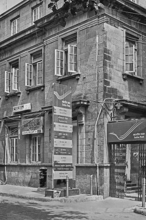 Vintage Kalbadevi Post Office Mumbai Maharashtra INDIAのeditorial素材
