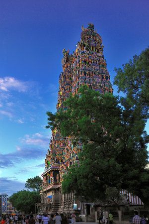23 08 2009 Meenakshi; Sundareswarar; Temple or; Meenakshi; Amman TempleBuilt in 1600ad deity.Meenakshi (Parvati)-Maduri Tamilnadu INDIAのeditorial素材