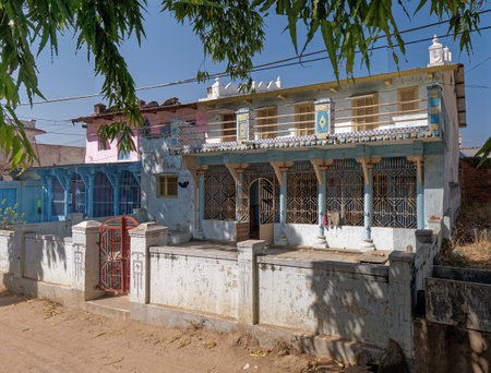 04 Mar 2019 Typical Village House architecture-Old house with tin roof village Kukadia Idar...