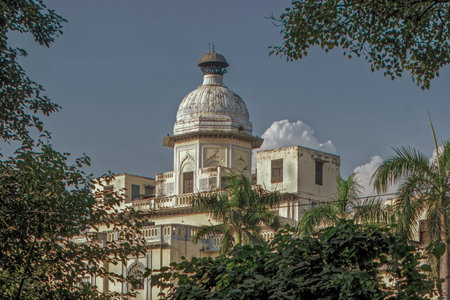 11 23 2007 Vintage clock tower  Victoria Jubilee 1887 or Ghanta ghar Ajmer Rajasthan Indiaのeditorial素材