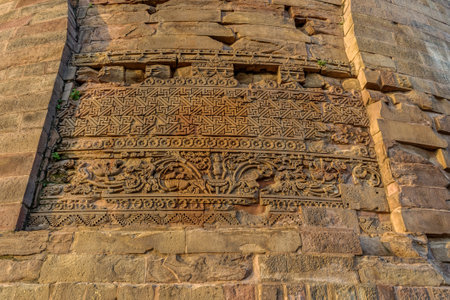 08 23 2008 Sarnath Dhamek stupa Fifth century A.D. Buddhist Site Sarnath near Varanasi , Uttar Pradesh , Indiaのeditorial素材