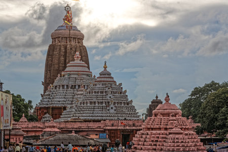 07 21 2007 Shree Jagannath Temple, Puri Orissa Orissa India.のeditorial素材