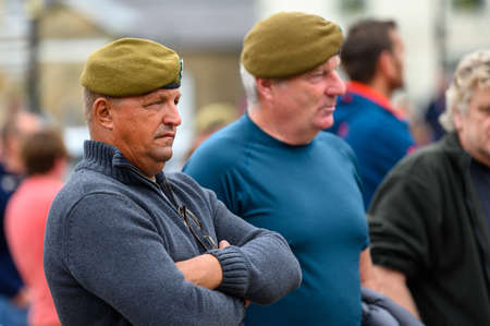 Richmond, North Yorkshire, UK - June 14, 2020: Veterens at a Black Lives Matter protest in Richmond, North Yorkshireのeditorial素材