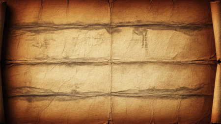 Old paper texture with folds and aged look used as a background for artistic or vintage design...