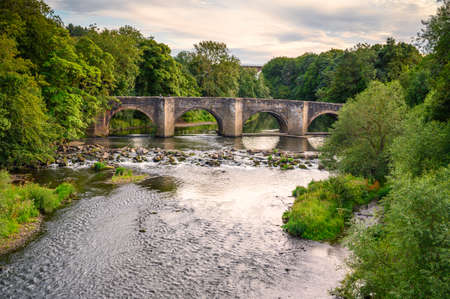 The River Wear below Sunderland Bridge, at Croxdale a village just south of Durham City in County...