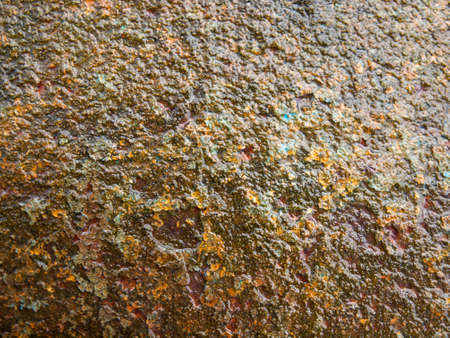 background of aged  wet rusty iron