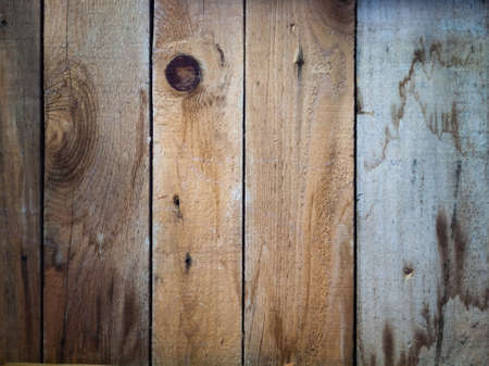 detail of  aged knotty wooden planksの写真素材
