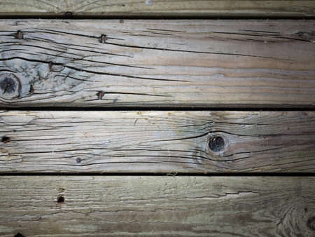 aged knotty wooden boards for background: filtered cold greyの写真素材