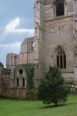 ruins of an abbeyの写真素材