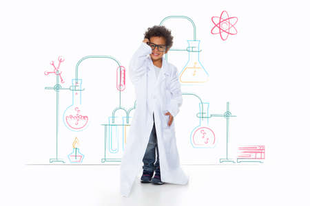 i want to become a famous chemist, i love this jobの写真素材