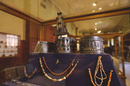 Cairo, Egypt - November 02, 2021: Different Ancient Exhibits in the Cairo Egyptian Museum, the oldest archaeological museum in the Middle Eastのeditorial素材