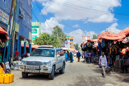 Hargeisa, Somaliland - November 10, 2019: Local Food Market with the Different Goods and Somaliland Peopleのeditorial素材