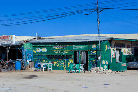 Hargeisa, Somaliland - November 10, 2019: City scape View of the Poor Area of the Capital  Streetsのeditorial素材