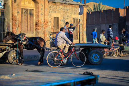 Asmara, Eritrea - November 01, 2019: Local People near the Medebar Market in the Asmara City Centerのeditorial素材
