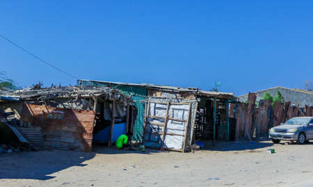 Empty Somalian Squares, Streets and Buildings around of Berbera City, Somaliland