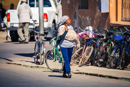 Asmara, Eritrea - November 02, 2019:  Local People on the Asmara Streetsのeditorial素材