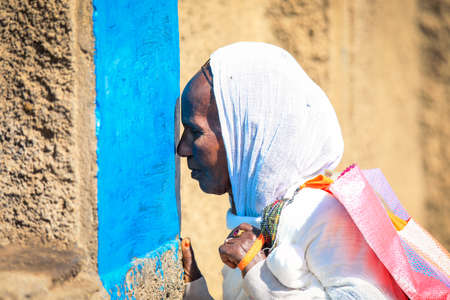 Asmara, Eritrea - November 02, 2019:  Local People on the Asmara Streetsのeditorial素材