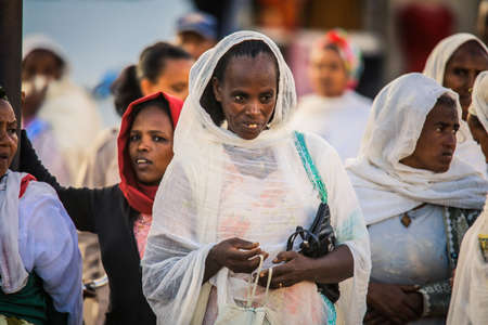 Asmara, Eritrea - November 02, 2019:  Local People on the Asmara Streetsのeditorial素材