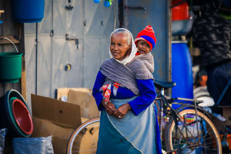 Asmara, Eritrea - November 02, 2019:  Local People on the Asmara Streetsのeditorial素材