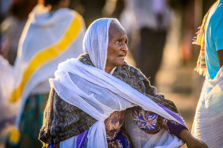 Asmara, Eritrea - November 02, 2019:  Local People on the Asmara Streetsのeditorial素材