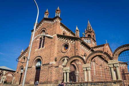 Old Brick Building of the Church of Our Lady of the Rosary in Asmara, Eritreaの写真素材