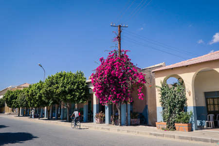 Keren, Eritrea - November 03, 2019: City Scape View to the Keren Central Streetsのeditorial素材