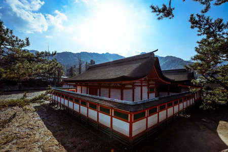 Miyajima, Japan - January 02, 2020: Cityscape to the Itsukushima Temple and around streetsのeditorial素材