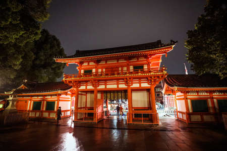 Kyoto, Japan - January 03, 2020: Evening View to the Buddhism shrineのeditorial素材