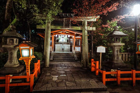 Kyoto, Japan - January 03, 2020: Evening View to the Buddhism shrineのeditorial素材