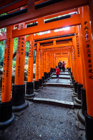 Kyoto, Japan - January 03, 2020: Fushimi Inari Shrine Templeのeditorial素材
