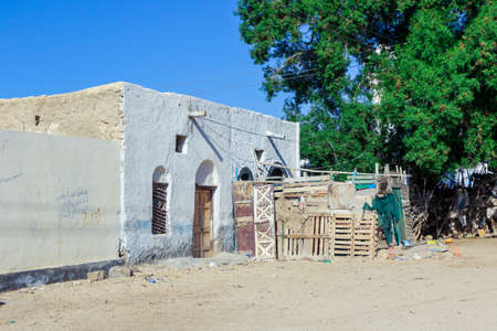 Berbera, Somaliland - November 10, 2019: Interesting View to an Old and Ruined Somalian Houses and Building of the Berbera Cityのeditorial素材