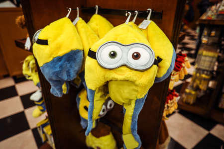 Osaka, Japan - January 07, 2020: Soft Toy Gift Shop in the Universal Studios Park