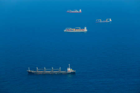 Panoramic View to the Oran Port on the Coastline of Mediterranean Sea, Algeria