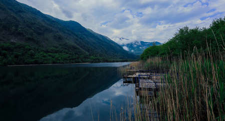 Beautiful Spring View to the Mountain Lake in the heart of Bosnia and Herzegovina