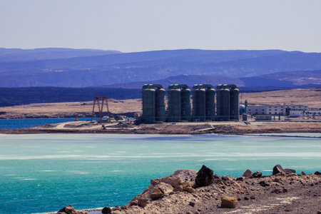 Manufacturing of the Salt from the Lake Assal, Djiboutiの写真素材