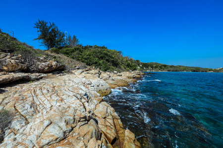 <p>Amazing View of the Wild Beach on the Koh Samet, Thailand</p>の写真素材