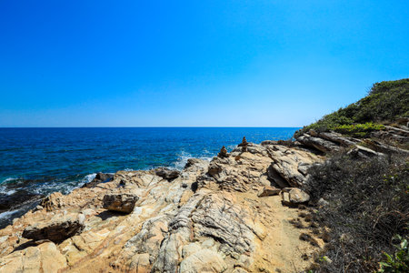<p>Amazing View of the Wild Beach on the Koh Samet, Thailand</p>の写真素材