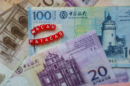 Stack of Money With Red Marker on Topの写真素材