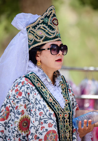 Portraits Of Women In Traditional Dresses In Bukharaのeditorial素材