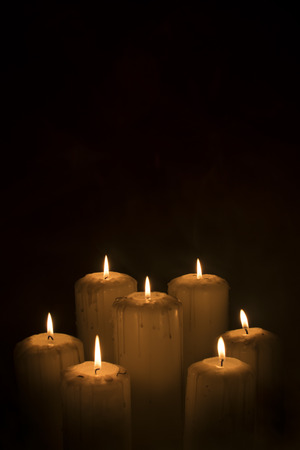 Moody candlesの写真素材