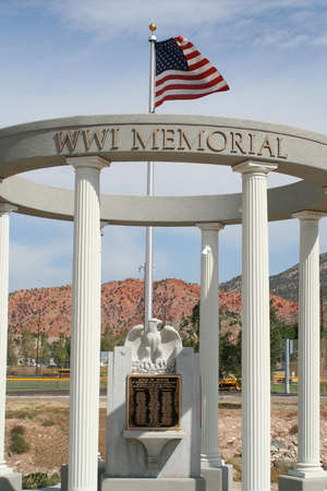 Iron County, Utah WW I war memorialのeditorial素材