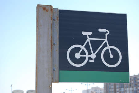 Bike lane signalの写真素材