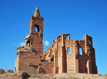 Abandoned town. Belchite, in Spain.の写真素材