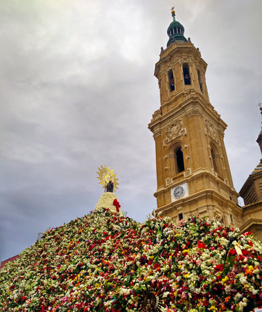 El Pilar, in Zaragoza Spainのeditorial素材