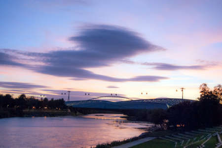 Sunset in Saragossa (Spain)