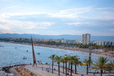 Panoramic view of Salou (Spain)の写真素材