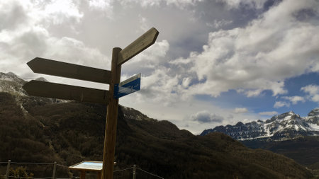 Panticosa, small mountain town in Spainの写真素材