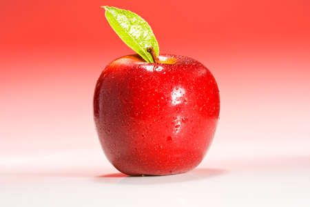 Shinny red apple