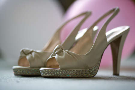 Wedding shoes for a special dayの写真素材